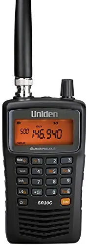 Uniden Bearcat Sr30c, 500-Channel Compact Handheld Scanner, Close Call Rf Capture, Turbo Search, Pc Programable, Nascar, Racing, Aviation, Marine, Railroad, And Non-Digital Police, Fire, Public Safety 1