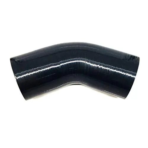 Universal 45 Degree 3.0 Inch Silicone Hose Tubro Intake Intercooler Pipe Coupler (76Mm 3.0", Black) 1
