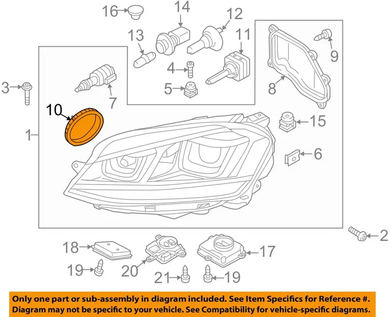 Volkswagen Genuine Cap 5Gm941607a Oem 1