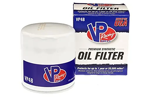 Vp Racing 20,000 Mile Premium Full Synthetic Oil Filter,Vp48, Fits Buick, Cadillac, Chevrolet, Gmc, Chrysler, Dodge, Jeep 1