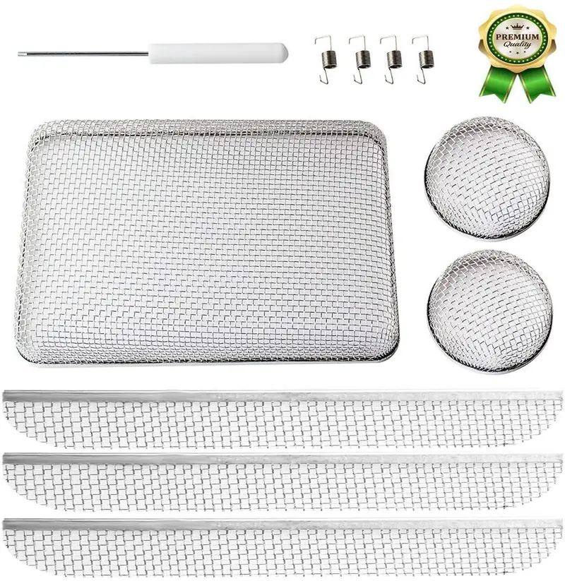 Wadoy Rv Bug Screen,Rv Water Heater Screens With Installation Tool, 20" X 1-1/2" & 2.8''X1.3'' & 8.5" X 6" X 1.3" Rv Furnace Screen(6-Piece Set) 1