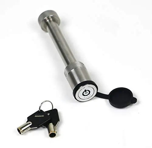 Weigh Safe Ws05 Stainless Steel Receiver Lock - Designed To Function With Any Ball Mount - Drop Hitch With Any 2", 2.5" And 3" Receiver 1