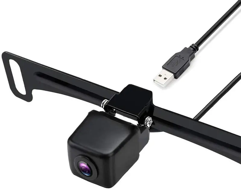 Wireless Digital License Plate Backup Camera, Hd 720P Car Wifi Rear View Reverse Camera, Super Wide View Angle Night Vision Waterproof, Usb 5V Vehicles Cam For Iphone, Ipad Or Andriod Devices 1