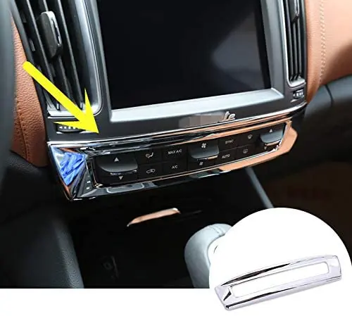 Wroadavee Inner Console Air Conditioner Button Frame Cover Trim For Maserati Levante 2016-2019 1