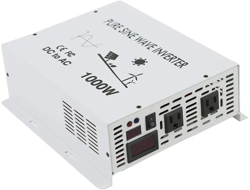 Wzrelb 1000W 12V Pure Sine Wave Solar Power Inverter Dc Ac Converter 1