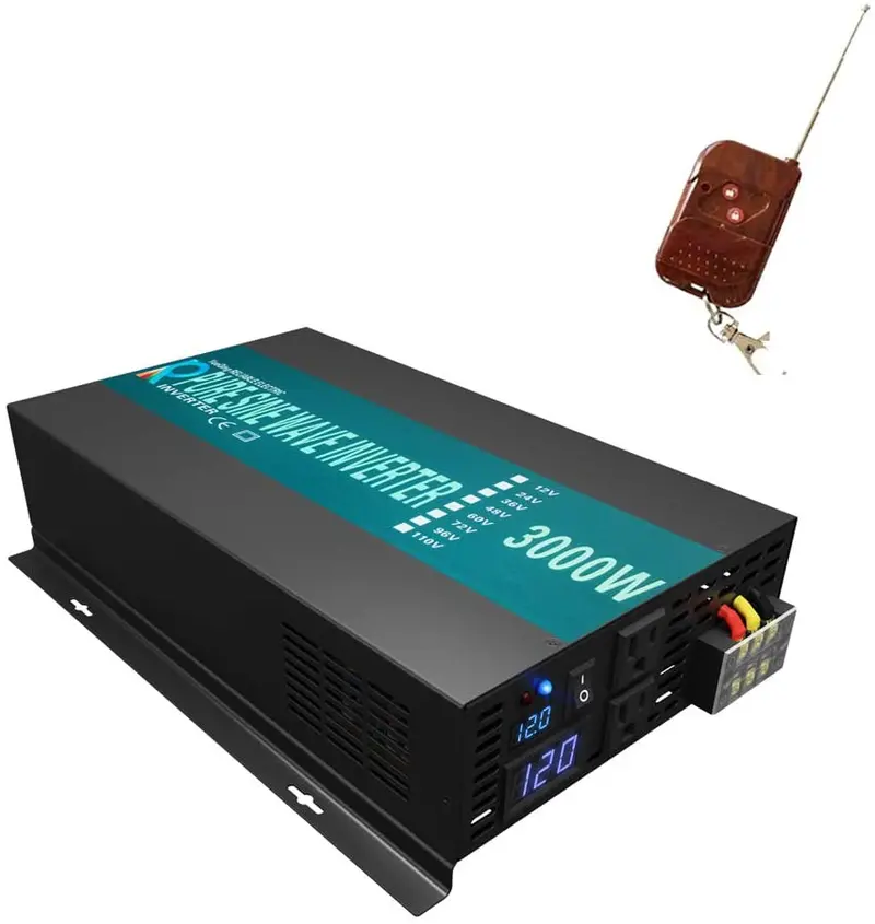 Wzrelb 3000W 24V 120V Pure Sine Wave Solar Power Inverter Homeuse Dc To Ac System 1