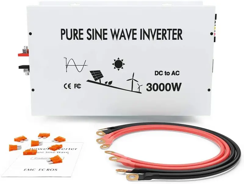 Wzrelb 3000W 24V Pure Sine Wave Solar Power Inverter Dc To 110V Ac Converter (Rbp300024w) 1