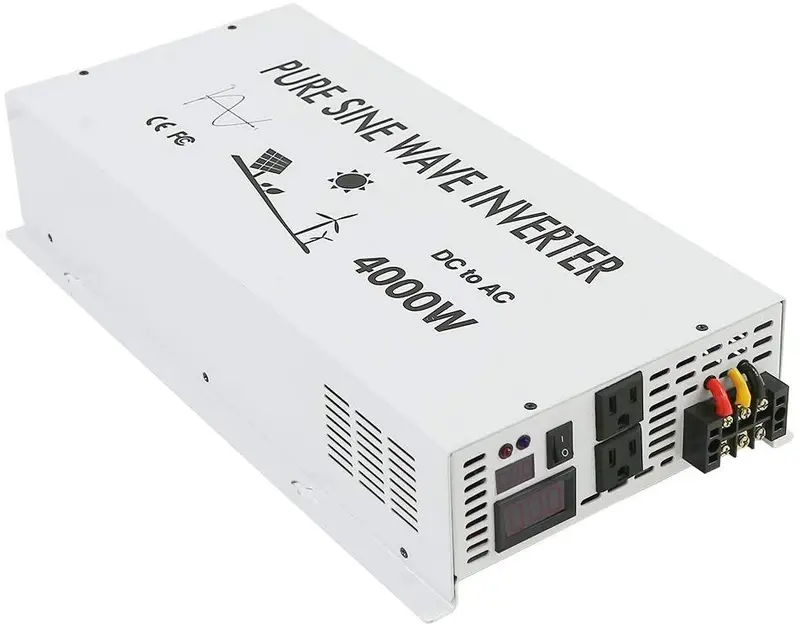 Wzrelb 4000W 12V Pure Sine Wave Solar Power Inverter Dc Ac Converter 1