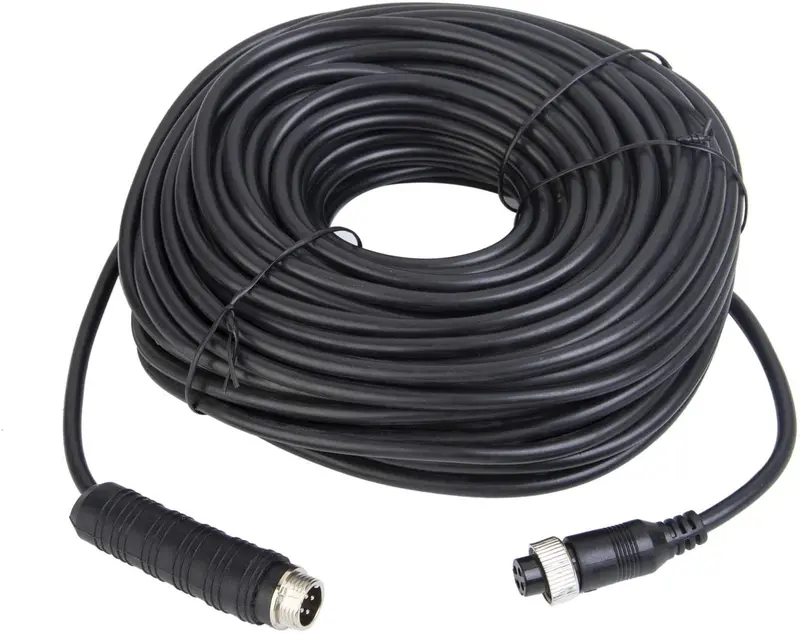 Xenocam 32Ft 10M Car Video 4-Pin Aviation Extension Cable For Cctv Rearview Camera Truck Trailer Camper Bus Motorhome Vehicle Backup Monitor System Waterproof Shockproof 1