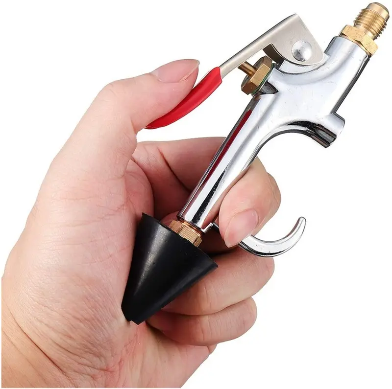 Xiaofang Fangxia Store Car Air Conditioner A/C Line Set Flush Tools Canister Guns Nozzle Stainless Steel Replacement Kit Air Conditioning Cleaning Tool 1