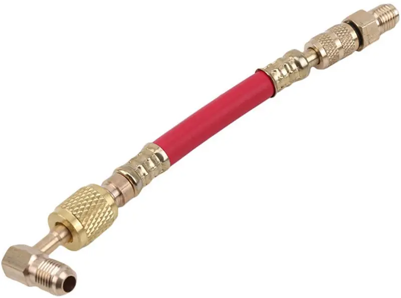 Xiaofang Fangxia Store Refrigerant Adapter Fluorine Connector Fluorine Multifunctional Connector Air Conditioner Connector Car Accessories Parts (Color Name : Gold) (Gold) 2