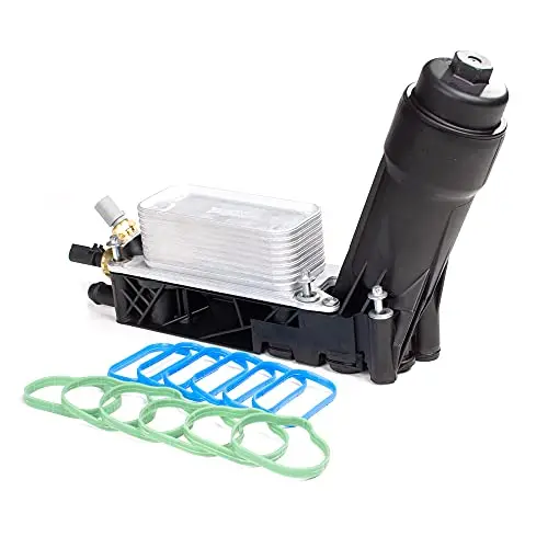 Xtensi Engine Oil Cooler And Filter Housing Adapter Gaskets Sensor Kit Replace 5184294Ae Compatible With 2011-2013 Chrysler 200/300 Journey Wrangler Ram 3.6L Aluminium 1