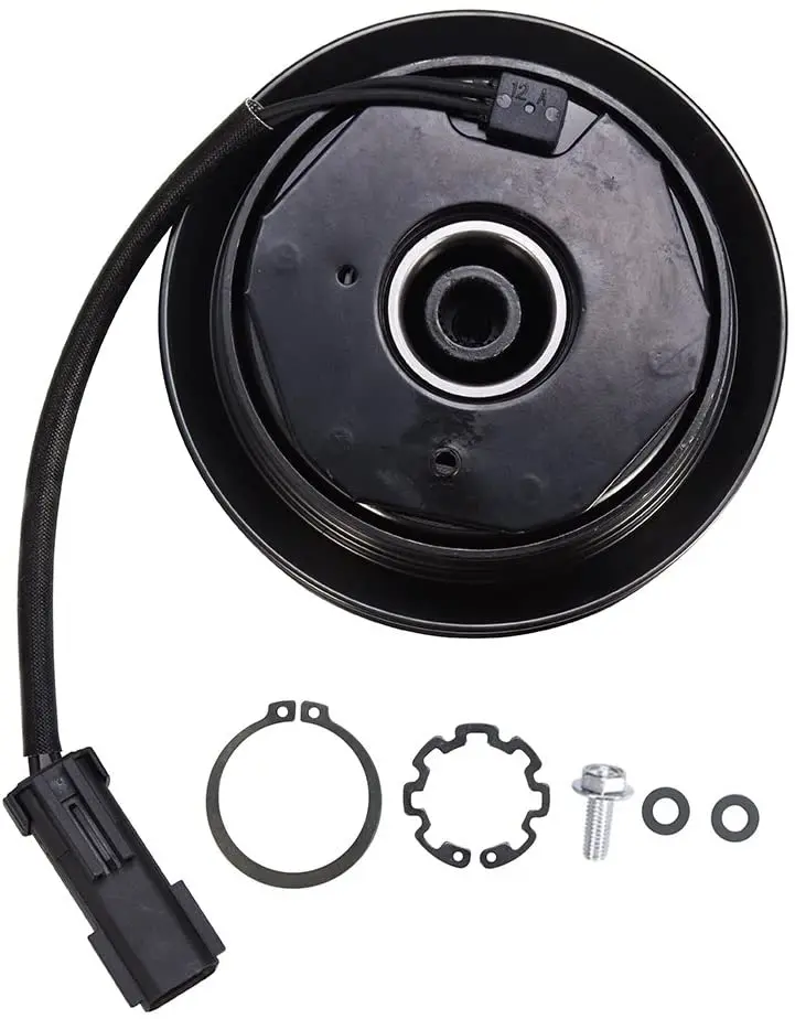 Younar Ac A/C Compressor Clutch Assembly Kit With Front Plate, Electromagnetic Coil, Pulley And Bearing For Dodge Caravan 2001-2007 3.3L 3.8L 1