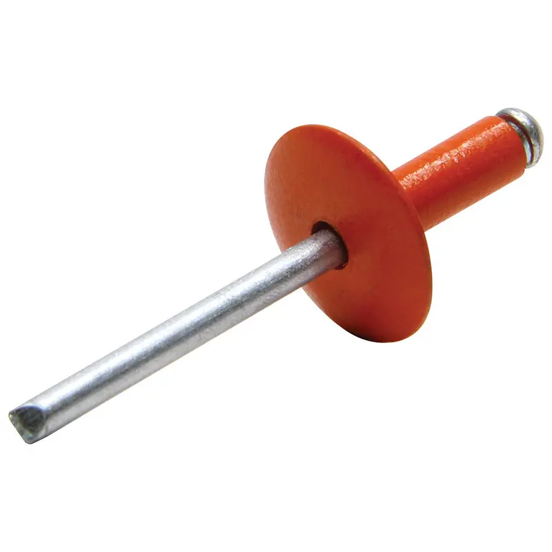 Allstar Performance 18015 Large-Head Rivets – Orange Anodized, Pack Of 250 1
