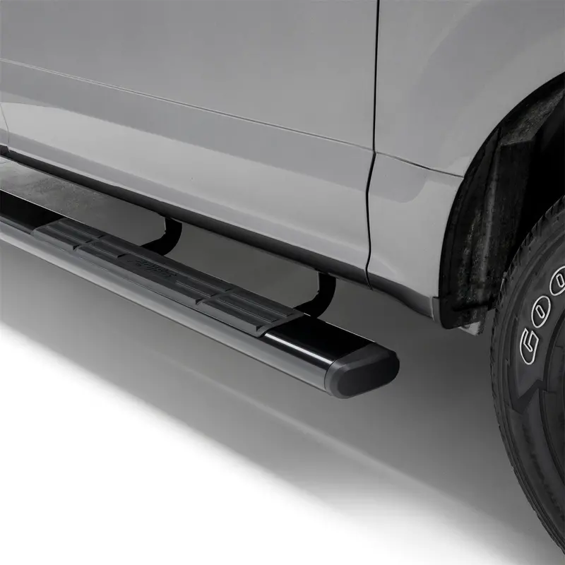 Aries 4445004 6" X 75" Black Aluminum Oval Side Bars For Select Chevrolet & Gmc C/K-Series Trucks 1