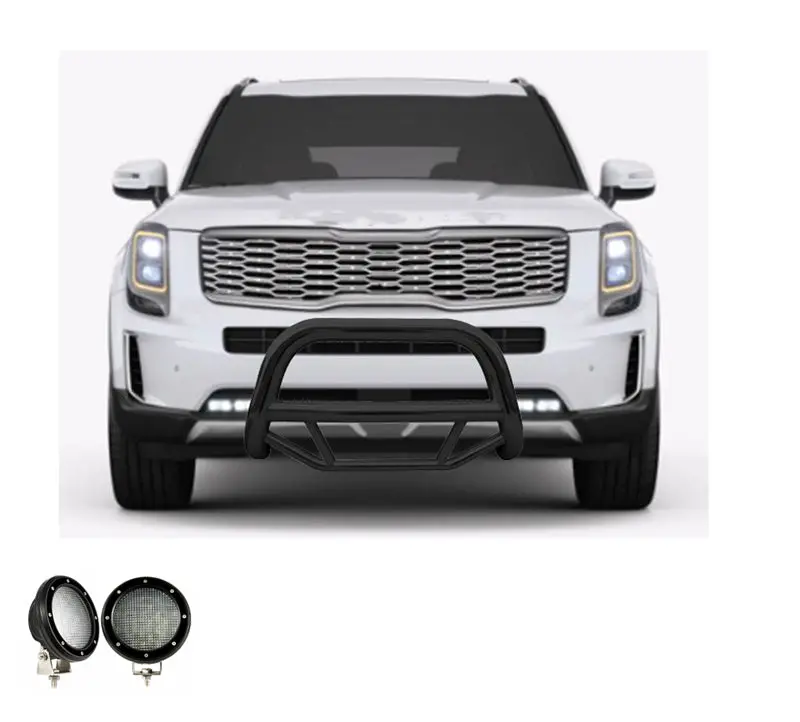 Black Horse Off Road Mbb-B7502-Plfb Steel Running Board – No-Skid Surface, Black Powder-Coated 1