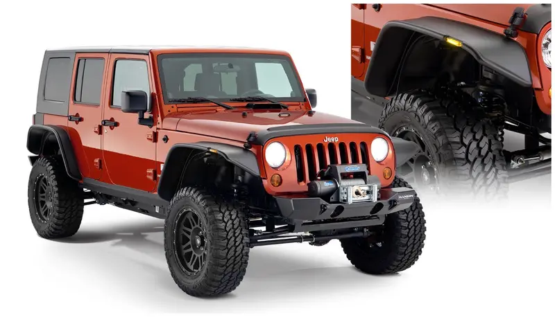 Bushwacker Flat Style Fender Flares – Durable Abs Plastic, Bolt-On Fitment, Part #10918-07 1