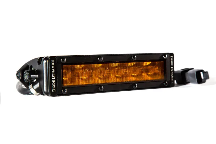Diode Dynamics Ss6 Amber Led Light Bar – 6-Inch Single-Row Wide Beam 1