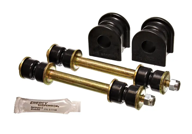 Energy Suspension 4.5171G Rear Sway Bar Bushings – 21Mm Diameter, Black Polyurethane 1