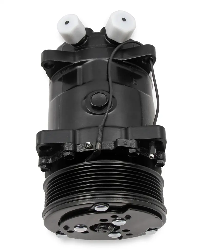 Holley Sd508 A/C Compressor For R134A Systems – Black Finish (Part #199-103) 1