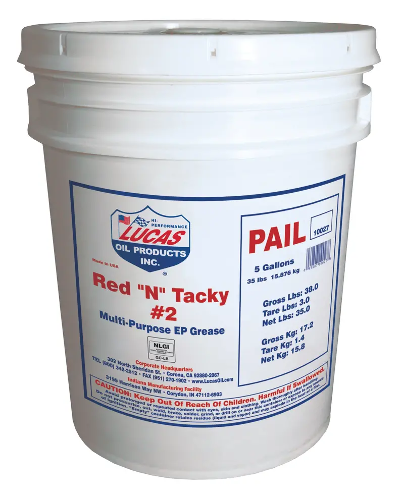 Lucas Oil 10027 Red "N" Tacky Grease – Nlgi #2, Heavy-Duty Multipurpose Lubricant 1