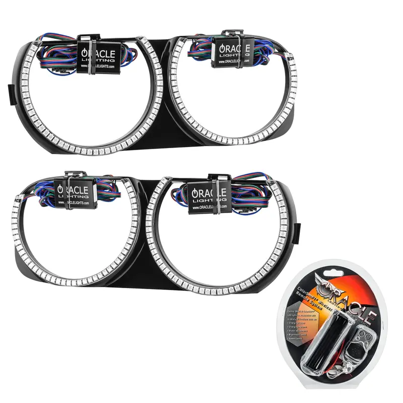 Oracle Lighting 7739-330 Halo Headlight Bezels With Colorshift Technology – Pre-Installed 1