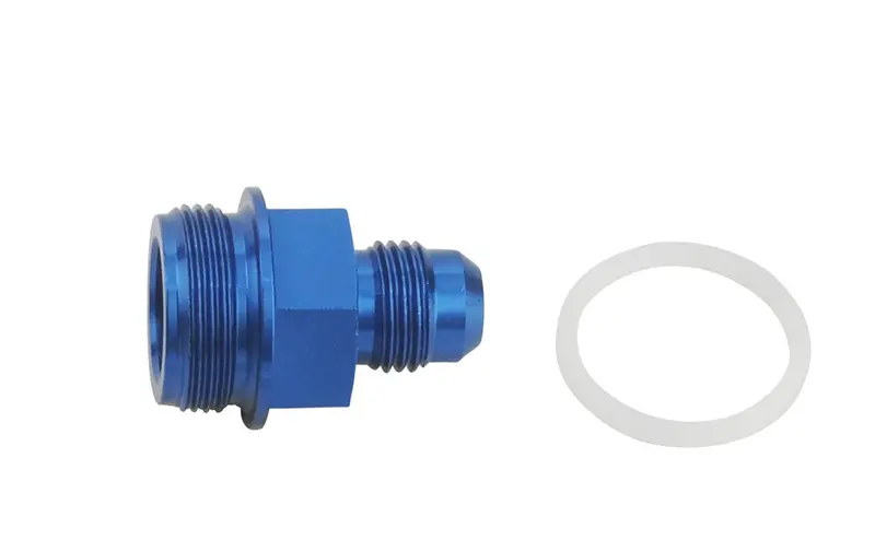 Quick Fuel Technology 19-26Qft Blue Anodized -6An Fuel Fitting With 7/8"-20 Male Thread 1
