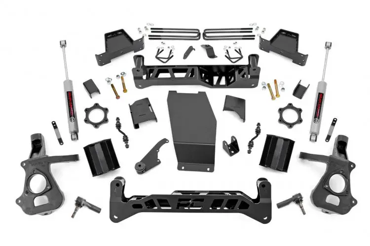 Rough Country 17431 7-Inch 4Wd Suspension Lift Kit For 2014–2018 Chevrolet Silverado/Sierra 1500 1