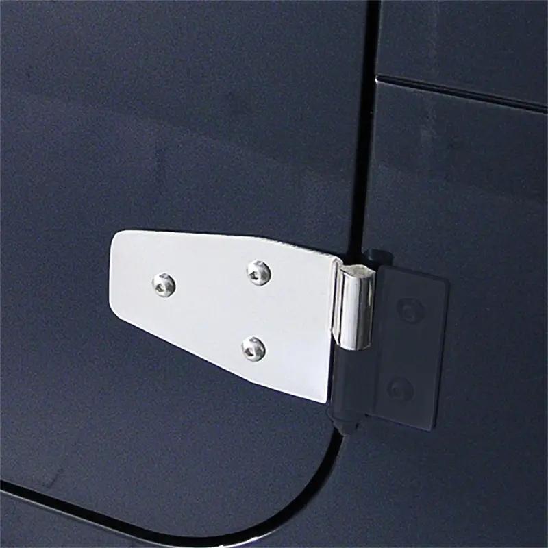 Rugged Ridge 11113.02 Stainless Steel Front Door Hinge Kit – 4-Piece Set 1