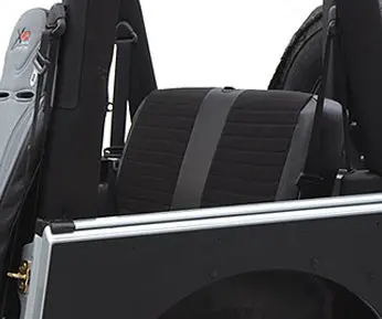 Smittybilt 758115 Xrc Rear Seat Covers – Black/Black Center, Fits 2007 & 2013–2018 Jeep Wrangler Jk Unlimited 4-Door 1