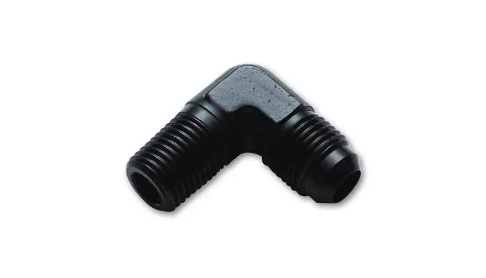 Vibrant Performance 10250A -3An To 1/8" Npt 90-Degree Aluminum Adapter Fitting – Black Anodized 1