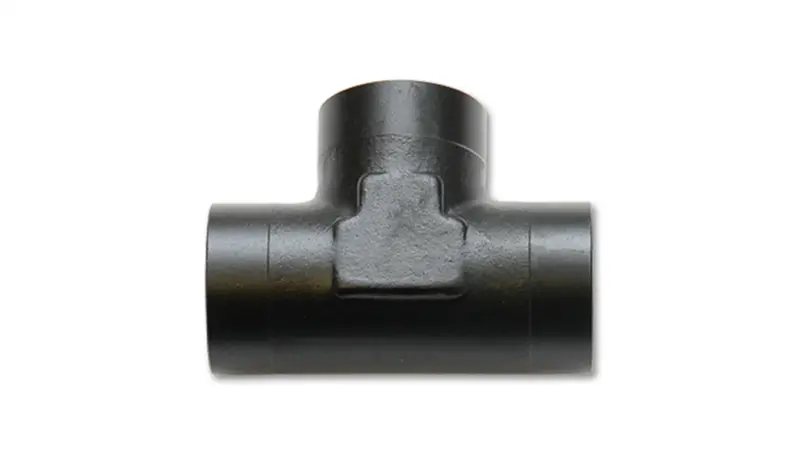 Vibrant Performance 10874 -10An Female Flare Tee Adapter — 6061 Anodized Black Aluminum 1