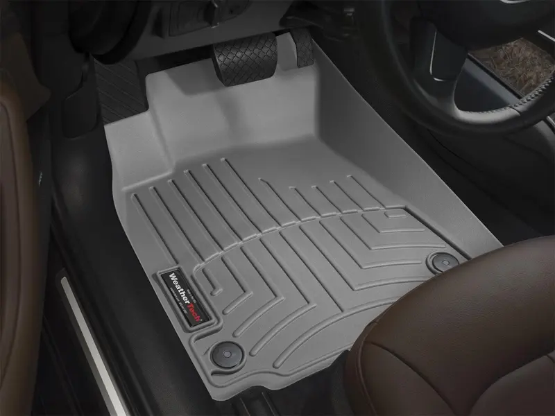 Weathertech 463171 Digitalfit Front Floor Liners – Over-The-Hump, Gray 1