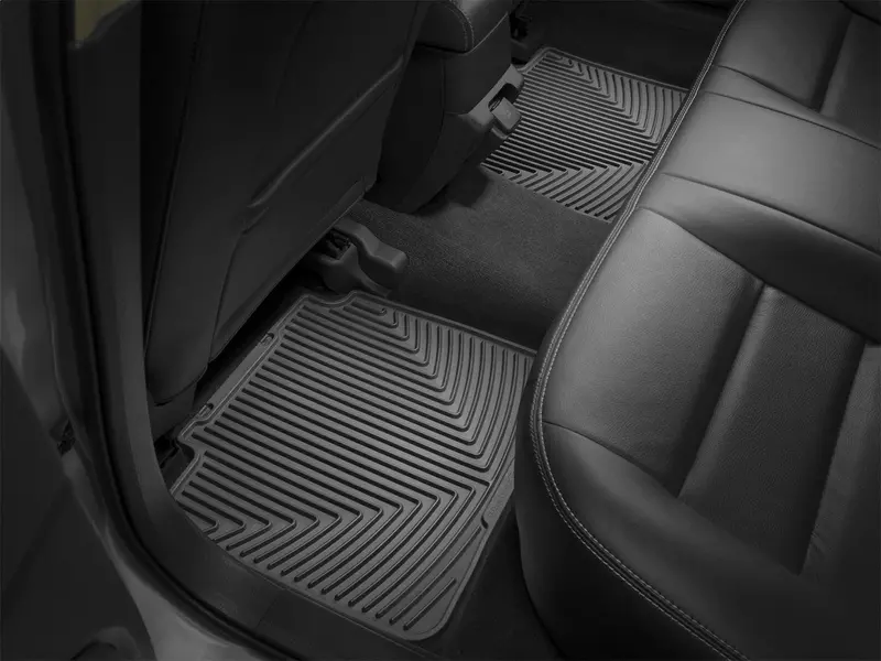Weathertech W585 All-Weather Rear Floor Mats – Black Rubber 1